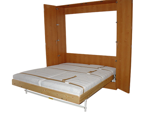 Dvoulůžkové sklápěcí postele horizontální 200x160 s roštěm